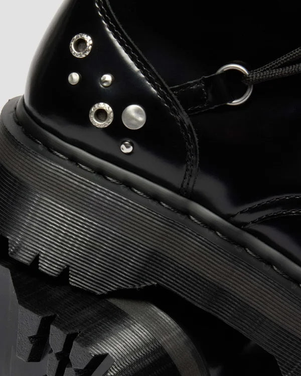 Dr. Martens Jadon Hi HDW Studded 10 Eye Boot - Black Buttero
