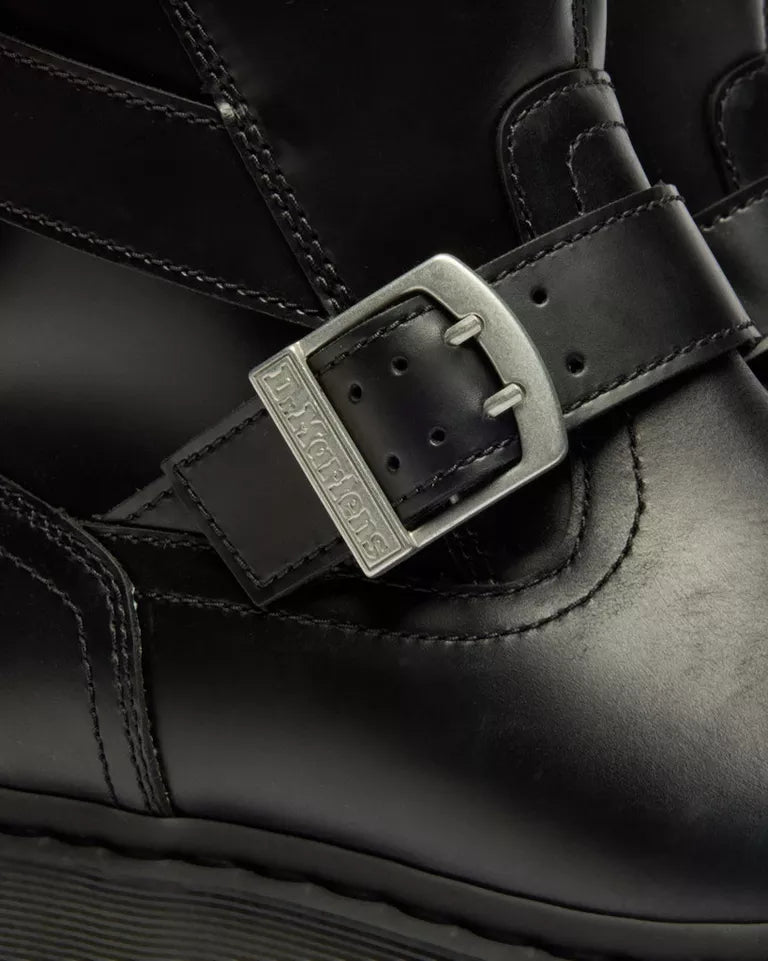Dr. Martens Anistone Strap High Leather Boot - Black Orleans