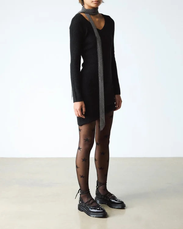 Dr. Martens Elphie II HDW Studded Lace Up Shoe - Black Buttero