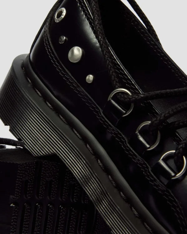 Dr. Martens Elphie II HDW Studded Lace Up Shoe - Black Buttero