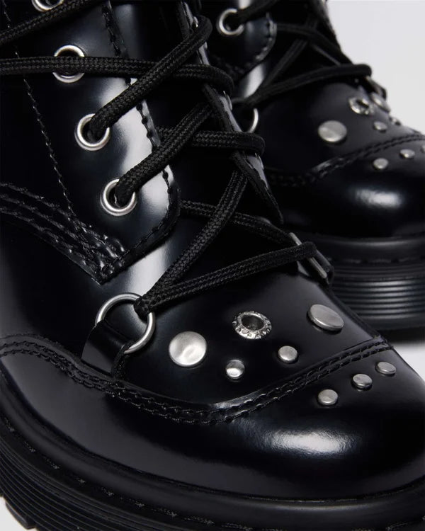 Dr. Martens Chesney HDW Studded 10 Eye Boot - Black Buttero
