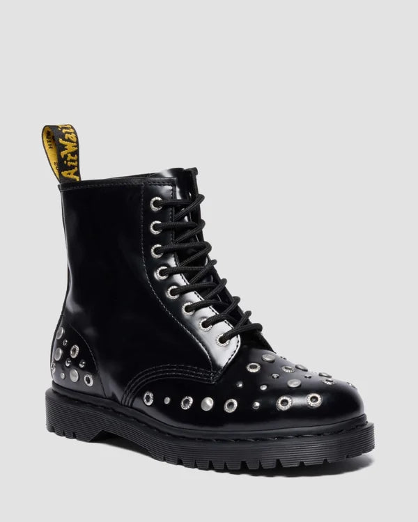 Dr. Martens 1460 HDW Studded 8 Eye Boot - Black Buttero