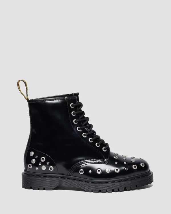 Dr. Martens 1460 HDW Studded 8 Eye Boot - Black Buttero