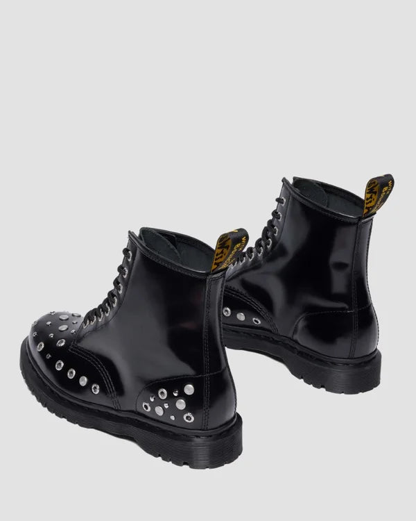 Dr. Martens 1460 HDW Studded 8 Eye Boot - Black Buttero