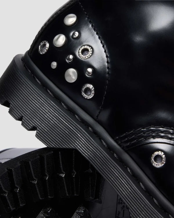 Dr. Martens 1460 HDW Studded 8 Eye Boot - Black Buttero