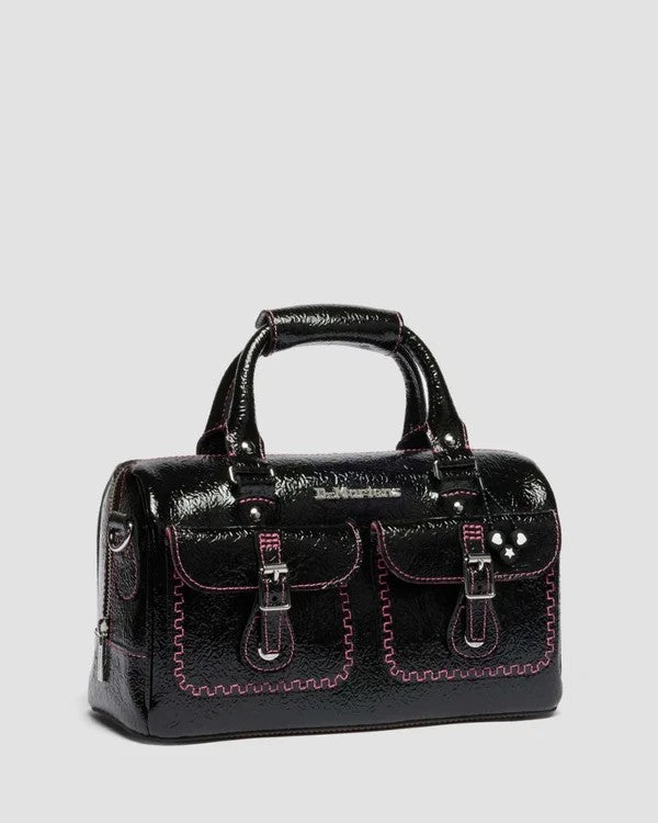 Dr. Martens Top Handle Bag - Black Distressed Patent