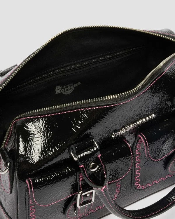 Dr. Martens Top Handle Bag - Black Distressed Patent