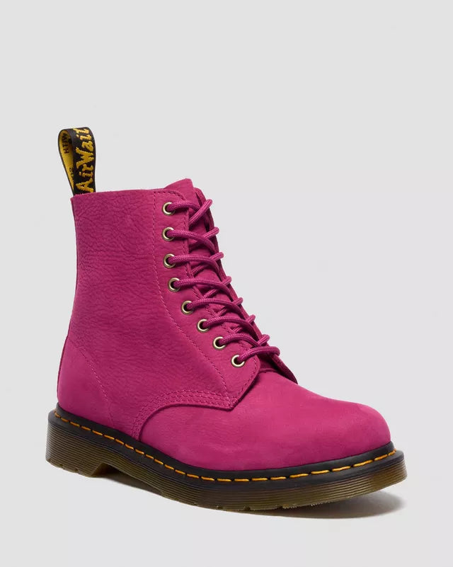 Dr. Martens 1460 8 Eye Boot - Fuschia Pink Milled Nubuck Rb