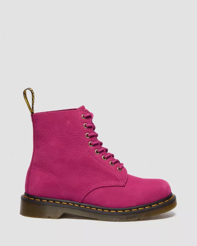 Dr. Martens 1460 8 Eye Boot - Fuschia Pink Milled Nubuck Rb