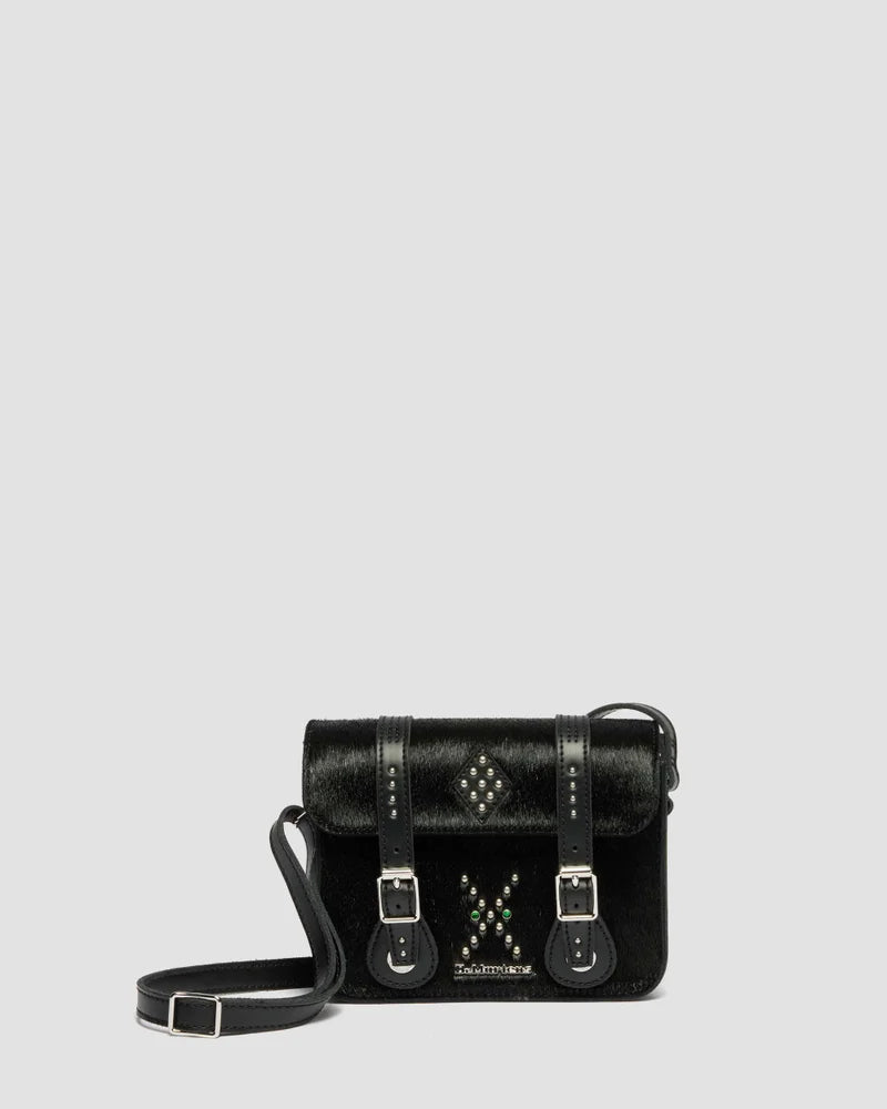 Dr. Martens 7" Satchel - Black Classic Hair On + Kiev