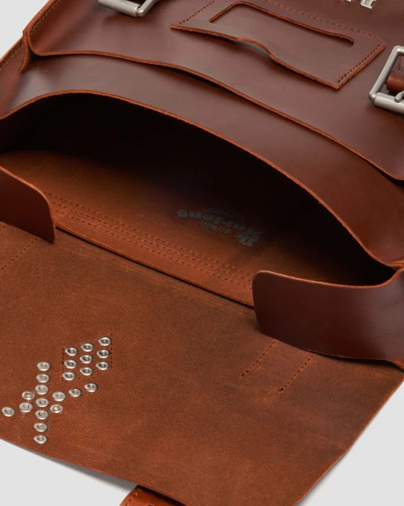 Dr. Martens 11" Leather Satchel - Amber Tan Mayhem RB