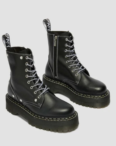 Dr. Martens Jadon WDS 8 Eye Boot - Black Sendal