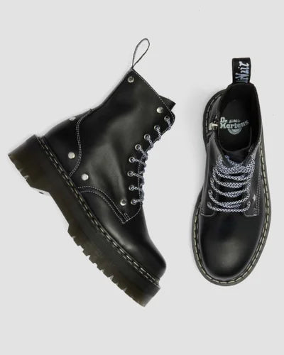 Dr. Martens Jadon WDS 8 Eye Boot - Black Sendal