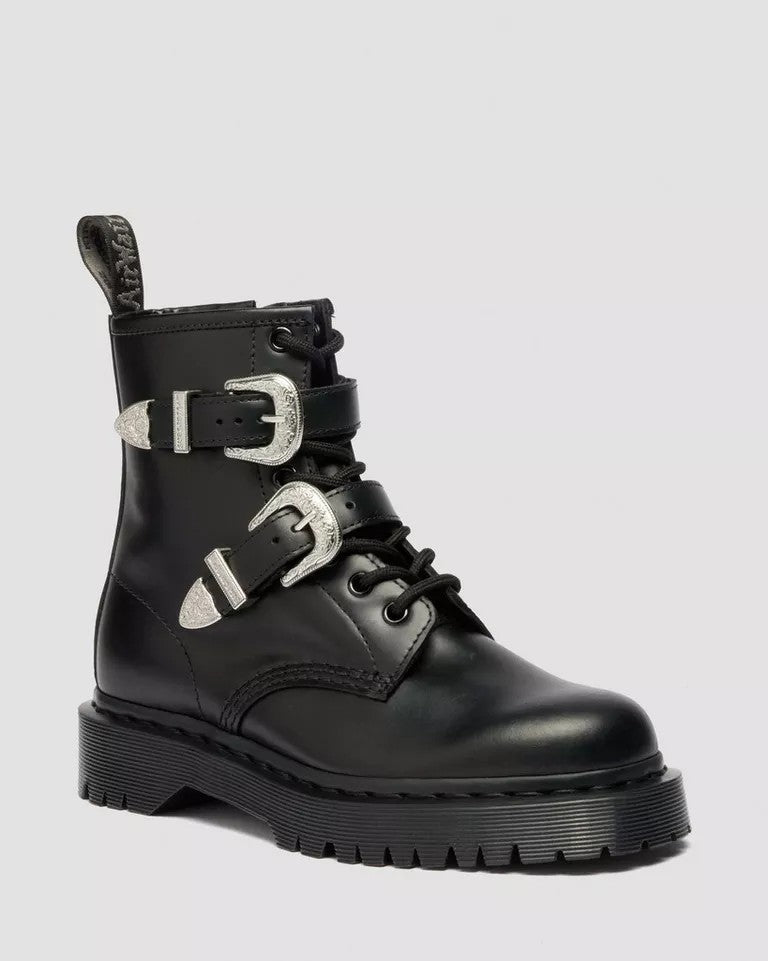 Dr. Martens 1460 Bex Buckle Low Boot - Black Atlas