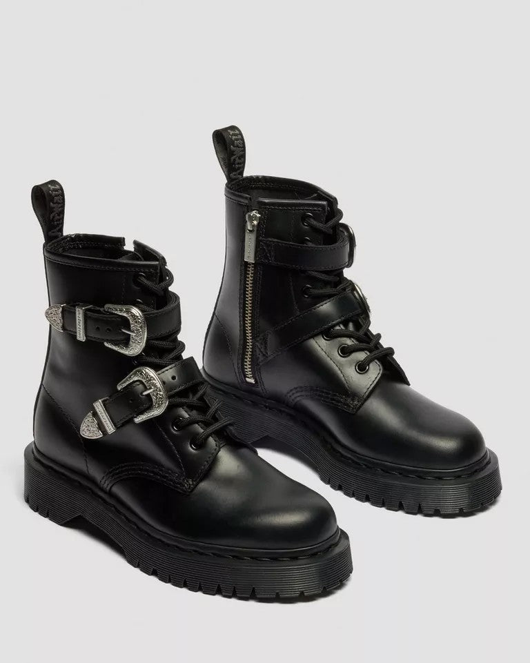 Dr. Martens 1460 Bex Buckle Low Boot - Black Atlas