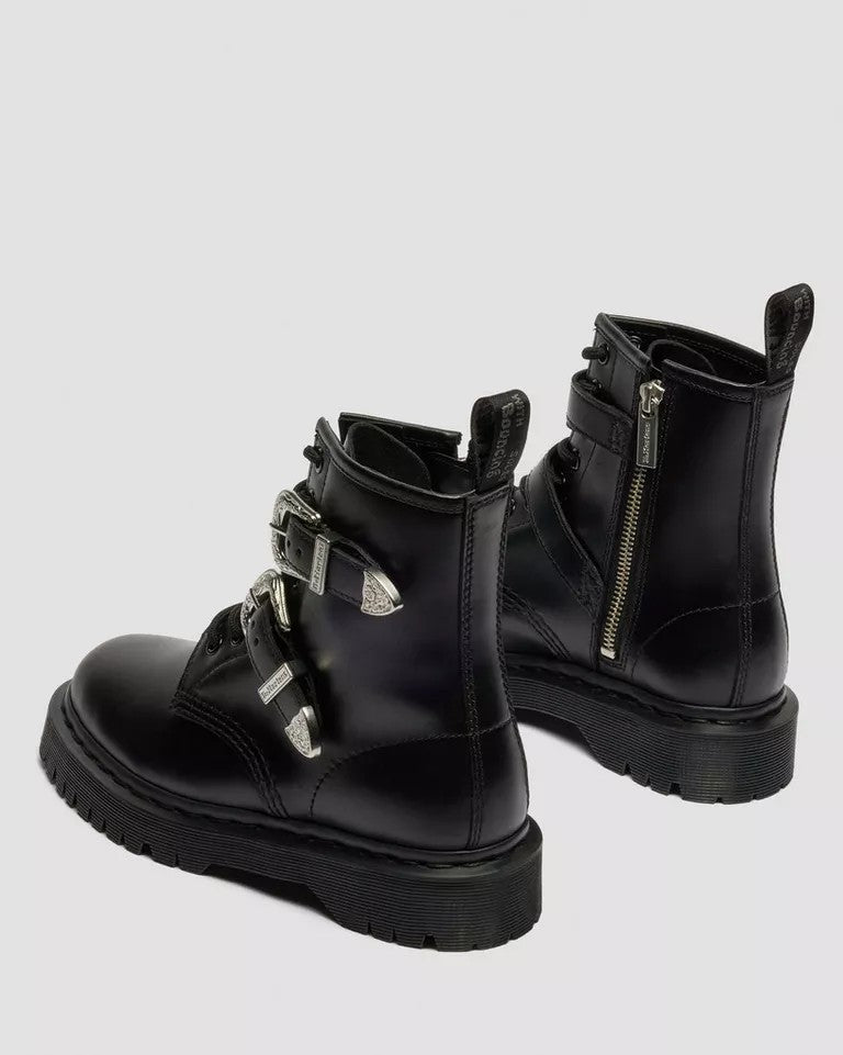 Dr. Martens 1460 Bex Buckle Low Boot - Black Atlas