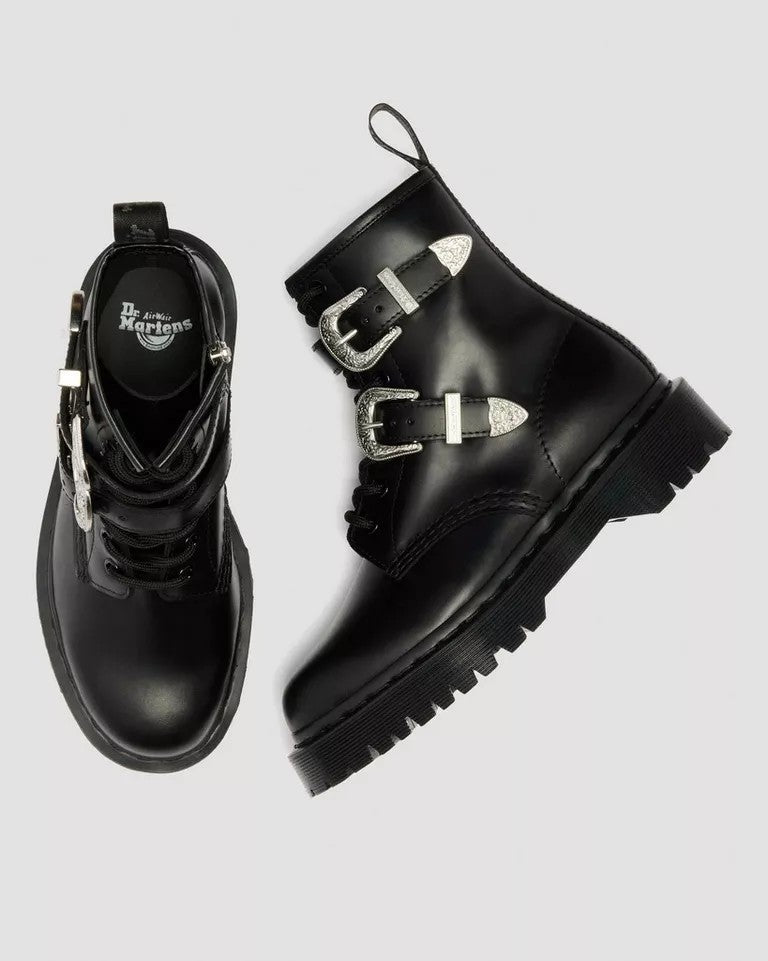 Dr. Martens 1460 Bex Buckle Low Boot - Black Atlas