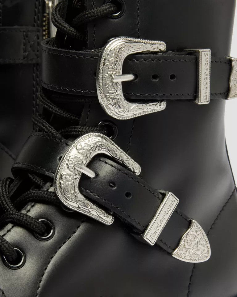 Dr. Martens 1460 Bex Buckle Low Boot - Black Atlas