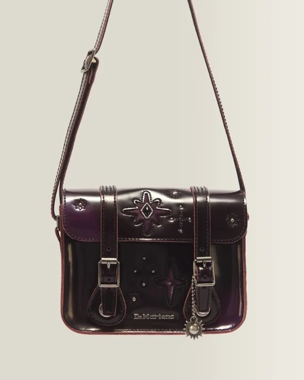 Dr. Martens 7" WMG Satchel - DMs Purple+Black Arcadia+Kiev