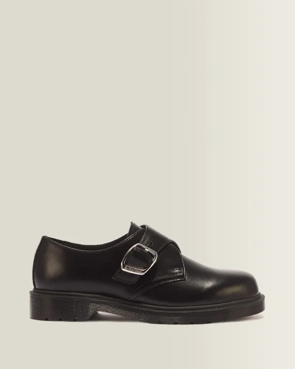 Dr. Martens 1461 Buckle Monk Shoe - Black Analine