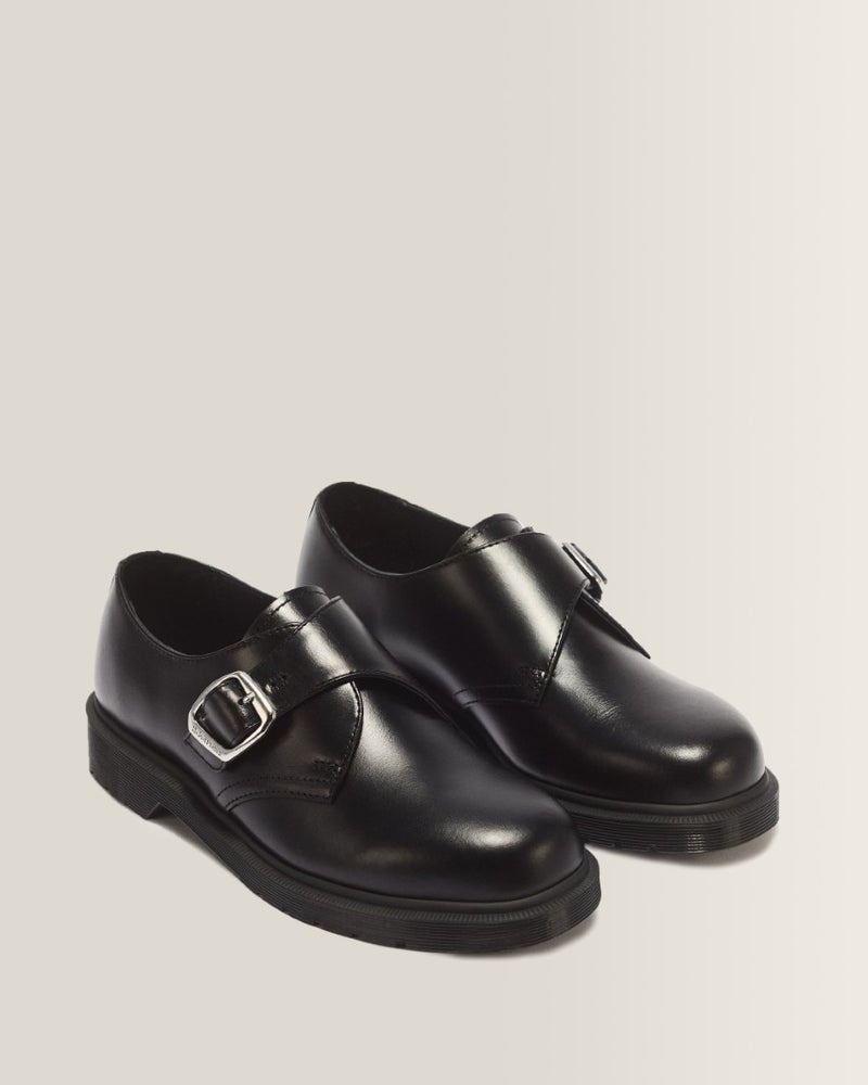 Dr. Martens 1461 Buckle Monk Shoe - Black Analine