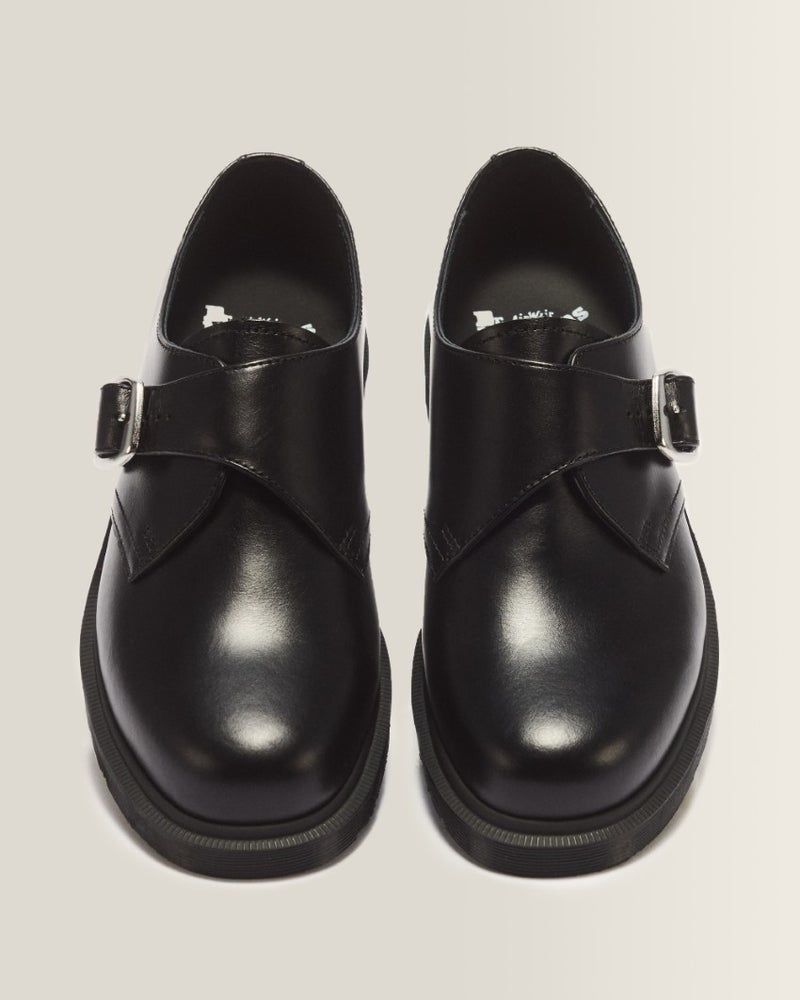 Dr. Martens 1461 Buckle Monk Shoe - Black Analine