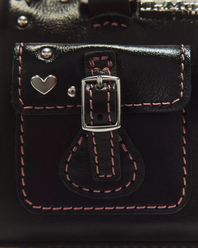 Dr. Martens Mini Top Handle Bag - Black Milled Gloss