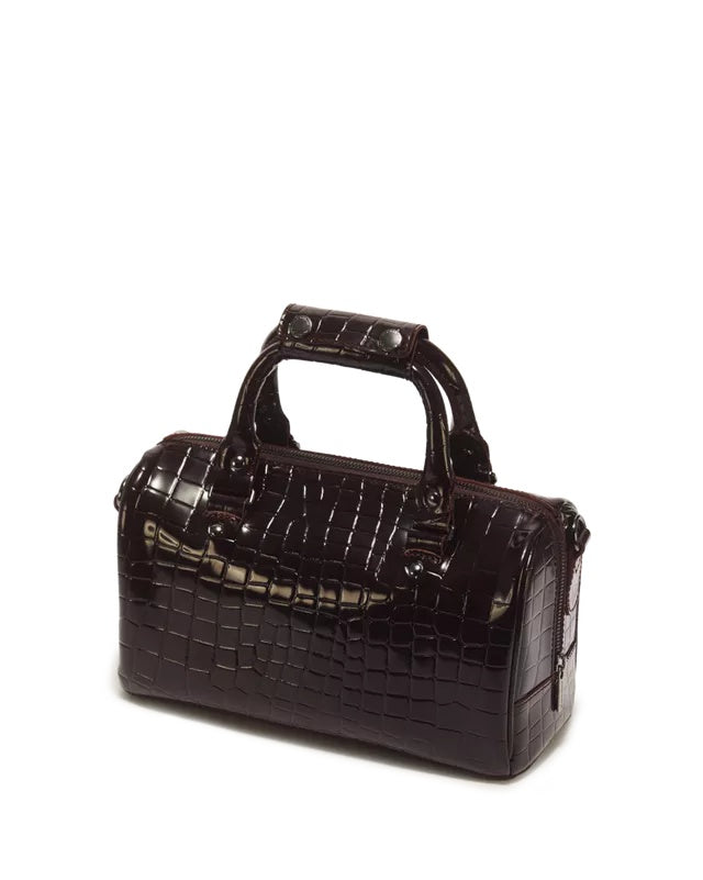 Dr. Martens Top Handle Bag - Oxblood High Shine Croc Emboss