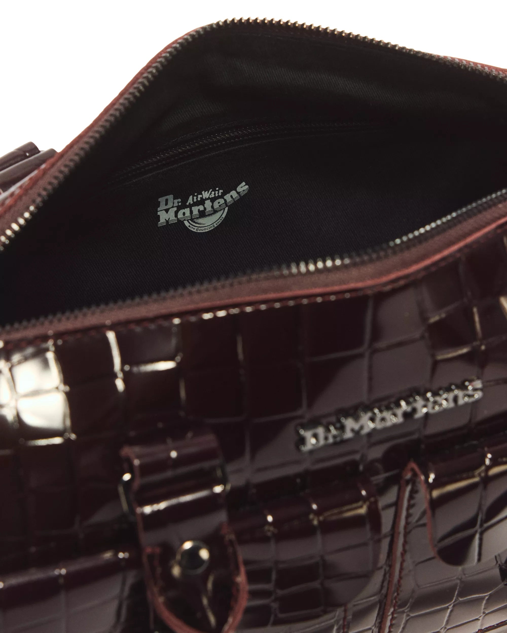 Dr. Martens Top Handle Bag - Oxblood High Shine Croc Emboss