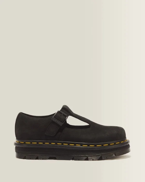 Dr. Martens Zebzag Mary Jane - Black Milled Nubuck