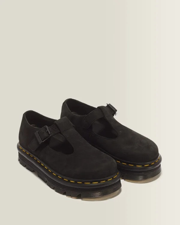 Dr. Martens Zebzag Mary Jane - Black Milled Nubuck