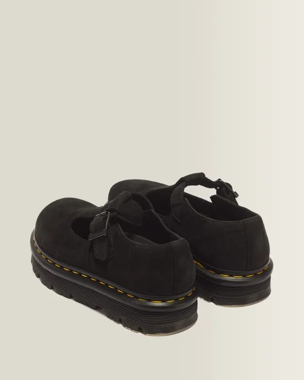 Dr. Martens Zebzag Mary Jane - Black Milled Nubuck