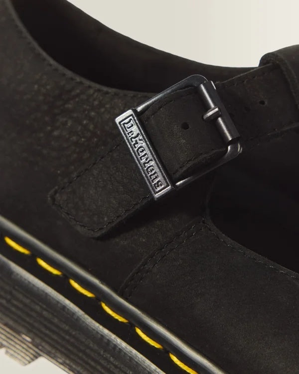 Dr. Martens Zebzag Mary Jane - Black Milled Nubuck