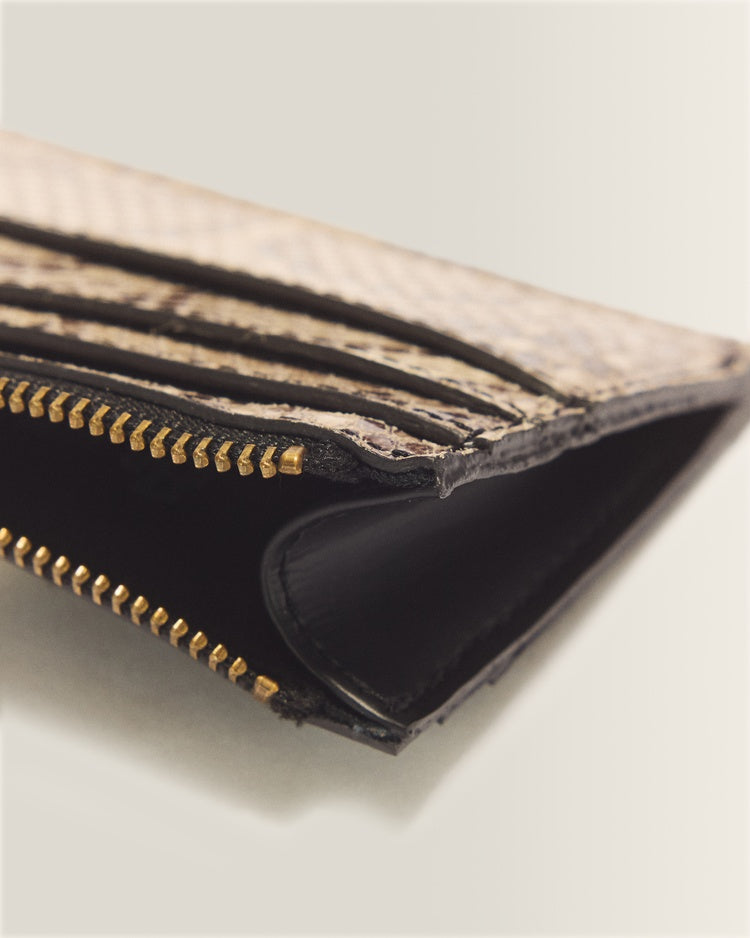 Dr. Martens Card Holder - Cream+Black Iced Reptile Print+Kiev