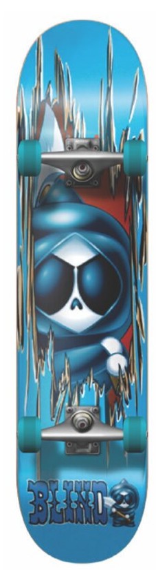 Blind Kenny Axe Complete Blue 8"