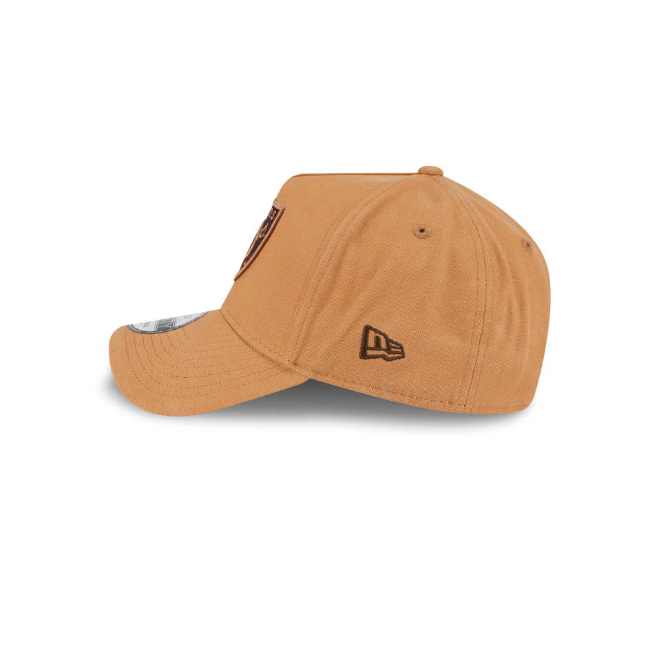 New Era Las Vegas Raiders Washed Canvas Bronze 9FORTY A-Frame Snapback