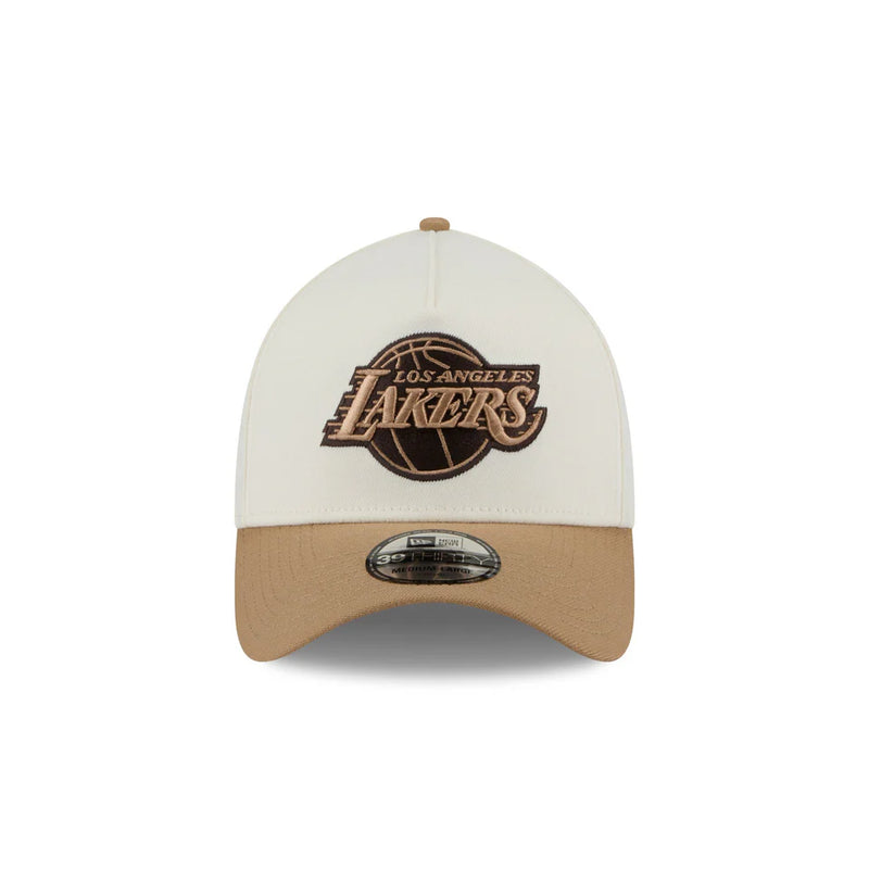 New Era Los Angeles Lakers White Sandy Bay 39THIRTY Stretch Fit