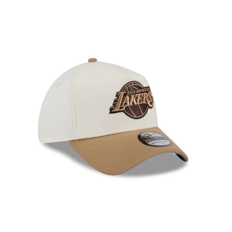 New Era Los Angeles Lakers White Sandy Bay 39THIRTY Stretch Fit