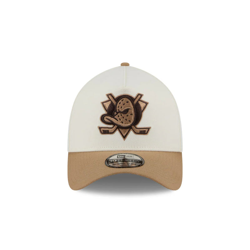 New Era Anaheim Ducks White Sandy Bay 39THIRTY Stretch Fit