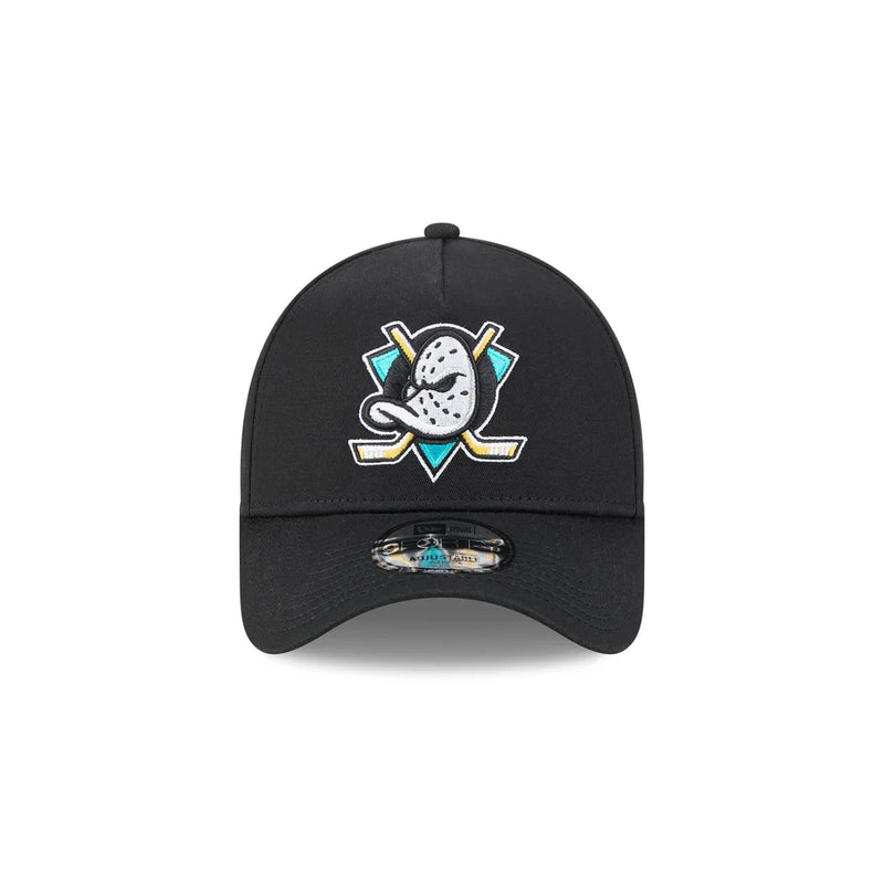 New Era Anaheim Ducks Black Retro Ducks 9FORTY A-Frame Snapback