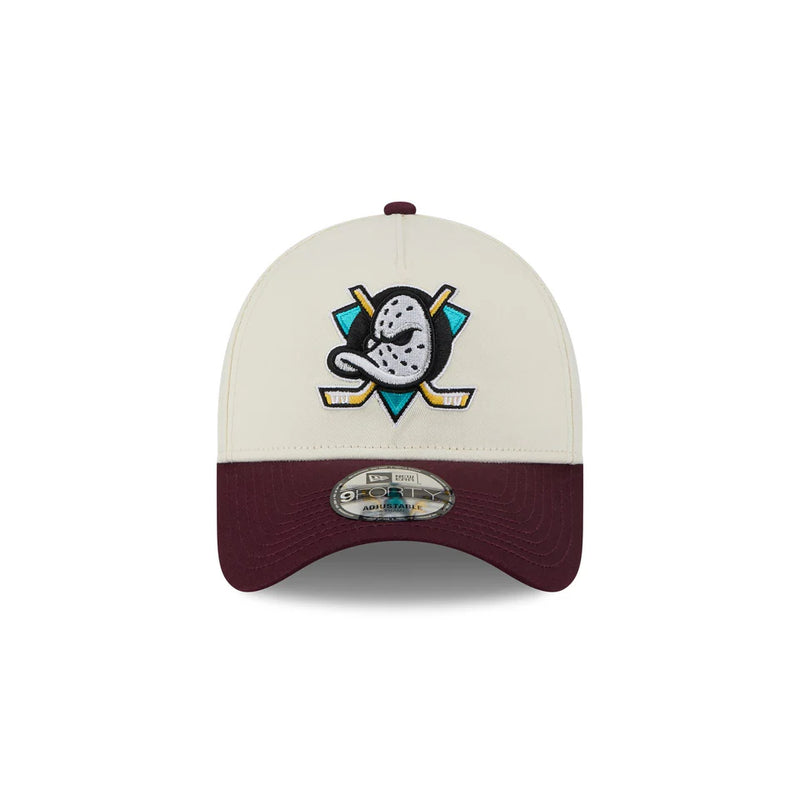 New Era Anaheim Ducks White Retro Ducks 9FORTY A-Frame Snapback