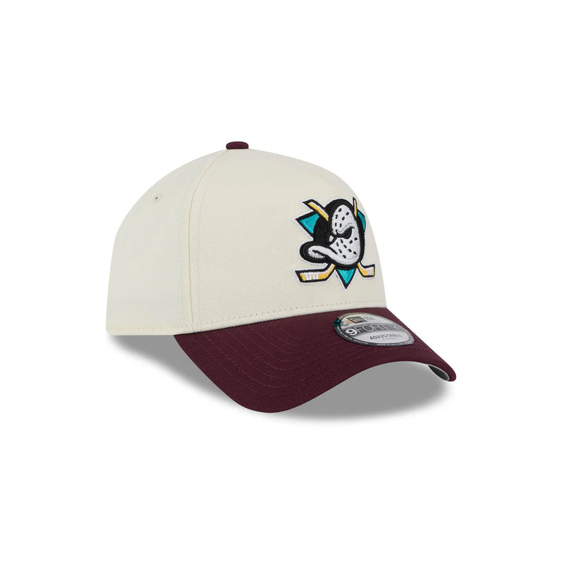 New Era Anaheim Ducks White Retro Ducks 9FORTY A-Frame Snapback