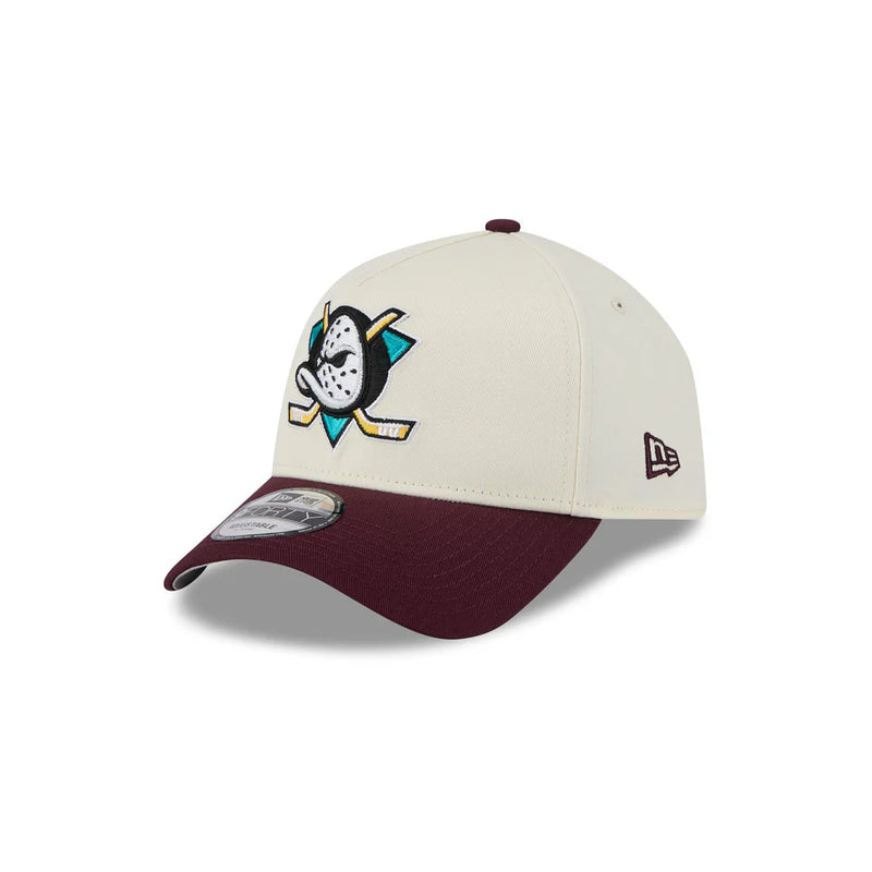 New Era Anaheim Ducks White Retro Ducks 9FORTY A-Frame Snapback