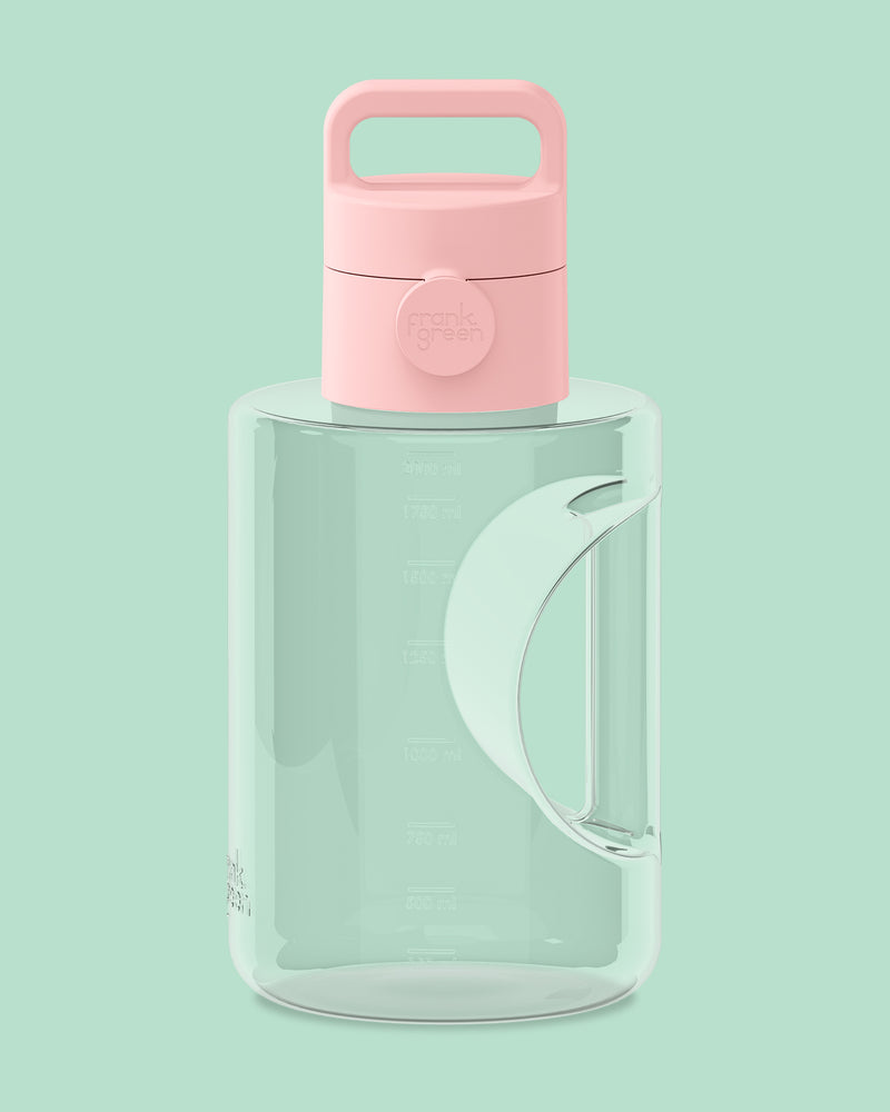 Frank Green Titan Reusable Bottle With Grip & Sid Blushed 2000ml (68oz)