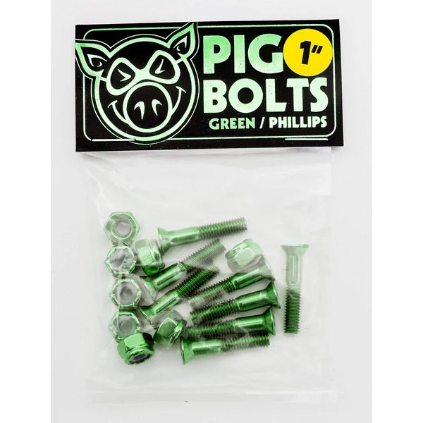 PIG HARDWARE 1INCH PHILLIPS - GREEN