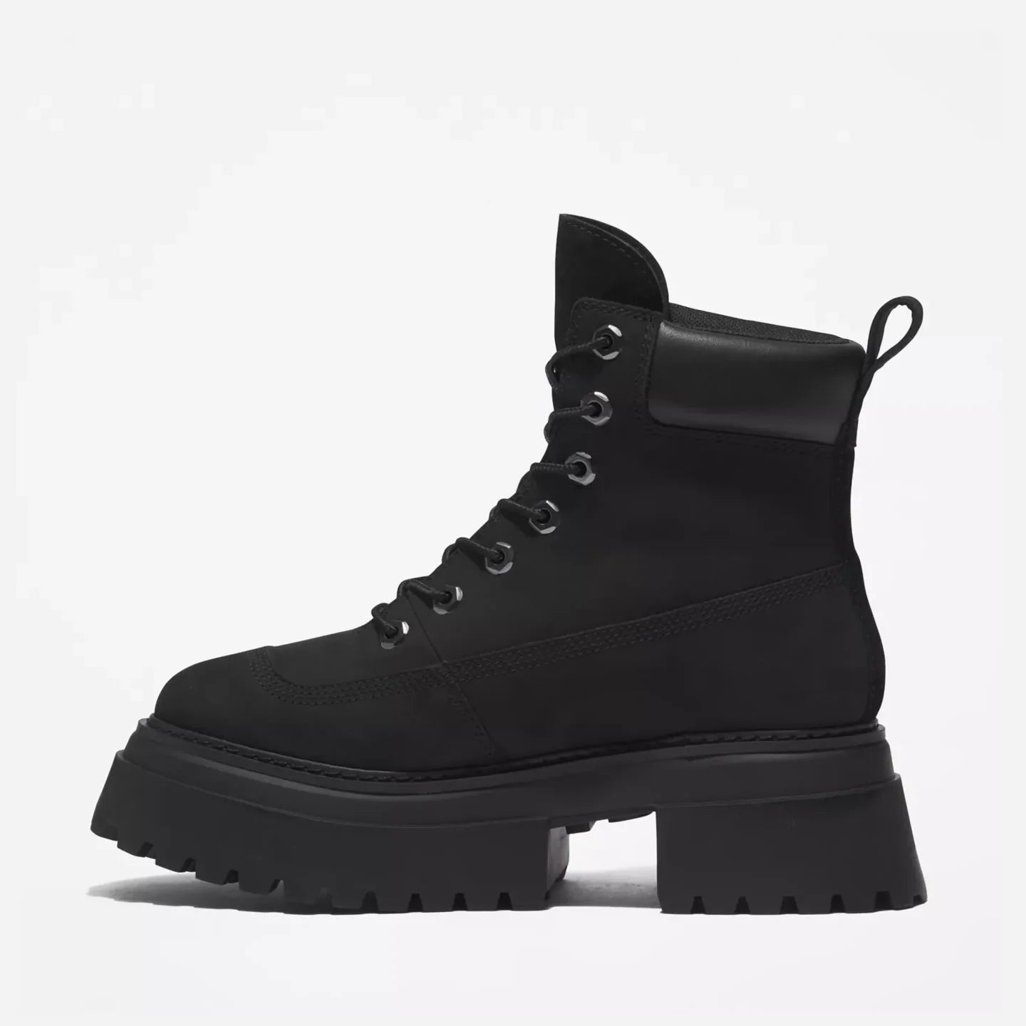 Timberland Womens Sky 6 Inch Lace Up Boots Black Nubuck