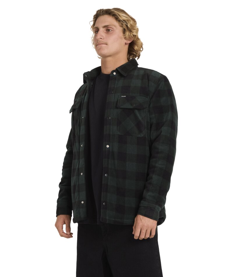 Volcom Bowered Fleece Over-Shirt - Scarab