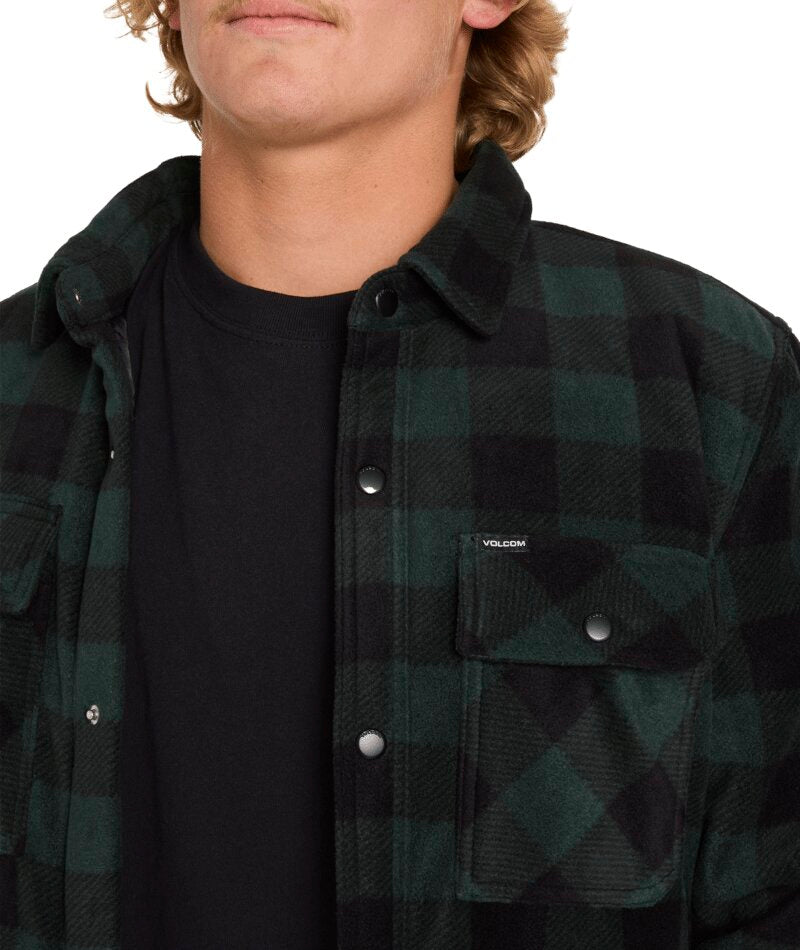 Volcom Bowered Fleece Over-Shirt - Scarab