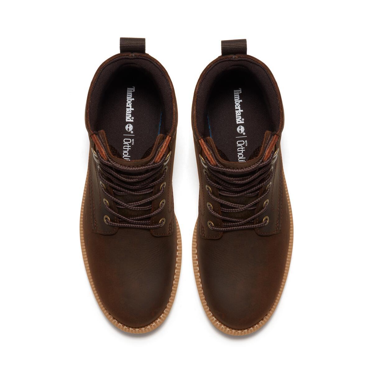 Timberland Mens Redwood Falls Waterproof Mid - Dark Brown Full Grain