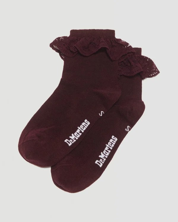 Dr. Martens Frill Sock Organic Cotton Blend - Burgundy